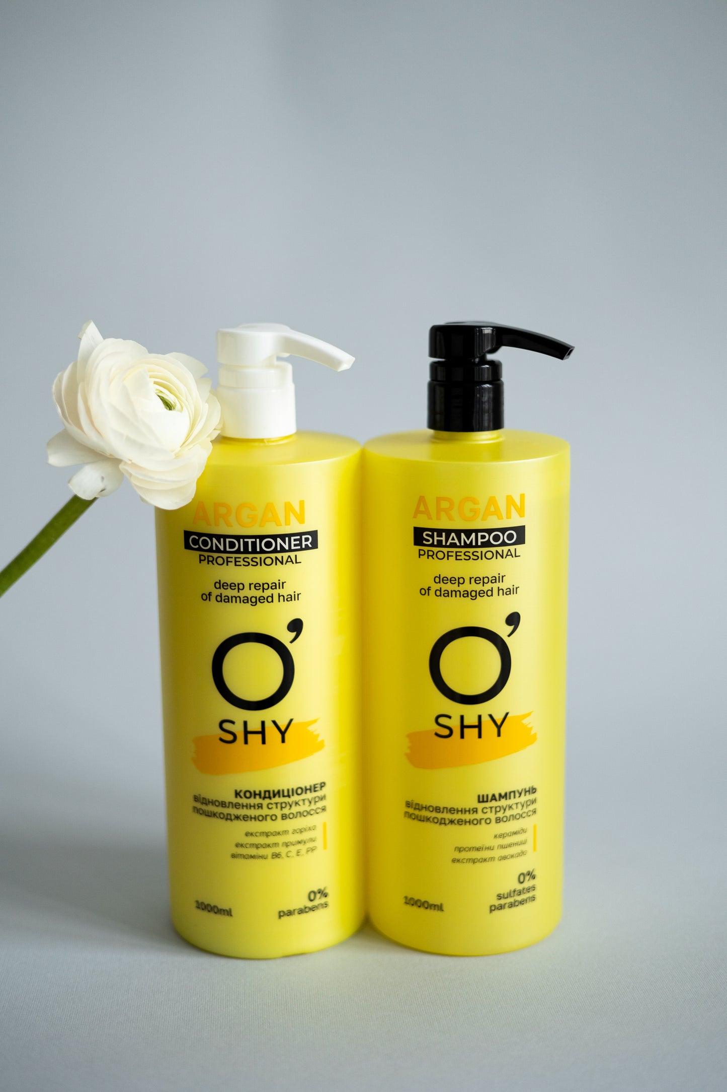 Шампунь "Argan. Відновлення структури пошкодженного волосся" TM "O'shy" (Professional) 1 л (4820195508282)