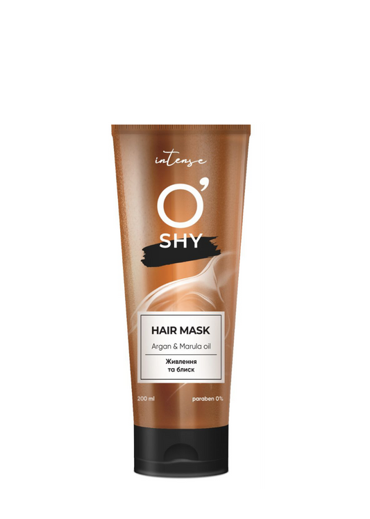 Маска для волосся «Argan & Marula oil» ТМ «O'SHY» Intense, 200 мл (4820263234013)