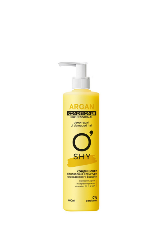 Кондиціонер "Argan. Відновлення структури пошкодженного волосся" ТМ "O'shy" (Professional) (для волосся) 400мл (4820263233870)