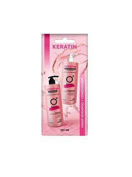 Набір (шампунь + кондиціонер) "Keratin. Блиск та випрямлення", 2&times;15 мл 4820195509579 фото